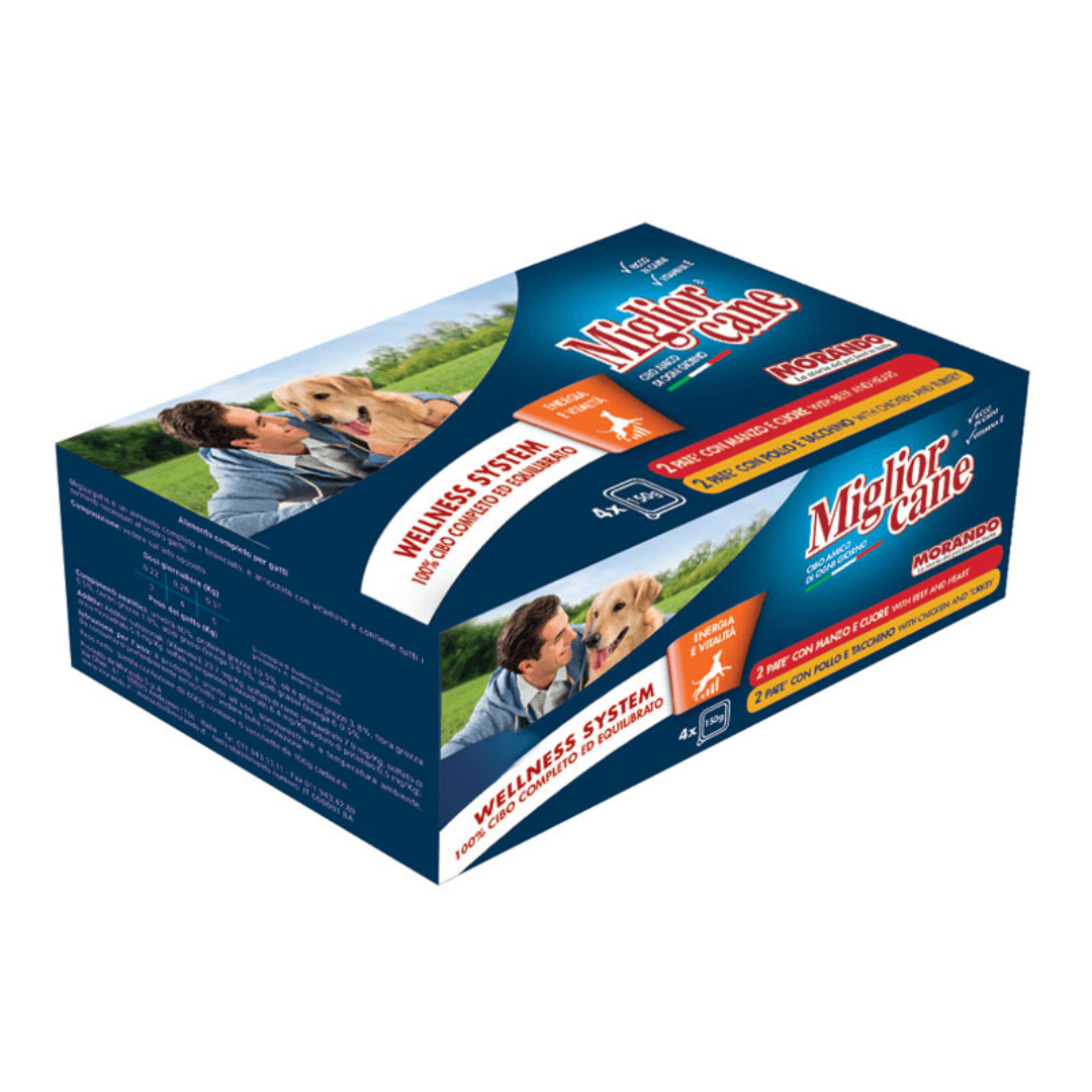 Miglior Dog Multipack of Assorted Trays 150g x4