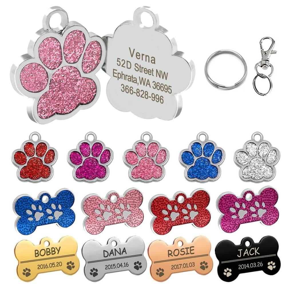 Personalized Pet ID Name Tag (Free Personalisation)