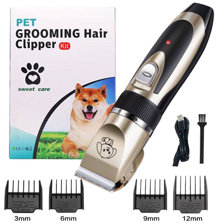 Pet Grooming Dog Hair Clippers, Low Noise Rechargeable & Cordless