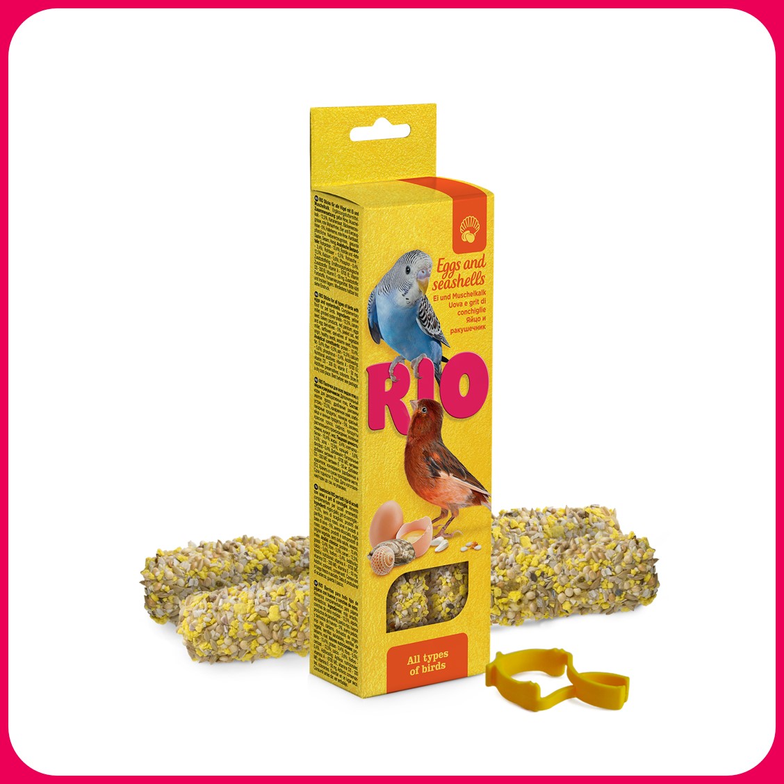 RIO Sticks for all types of Birds with Eggs & Seashells