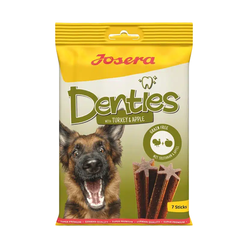 Josera Turkey & Apple Denties Dog Treats, Pack Of 7 Sticks