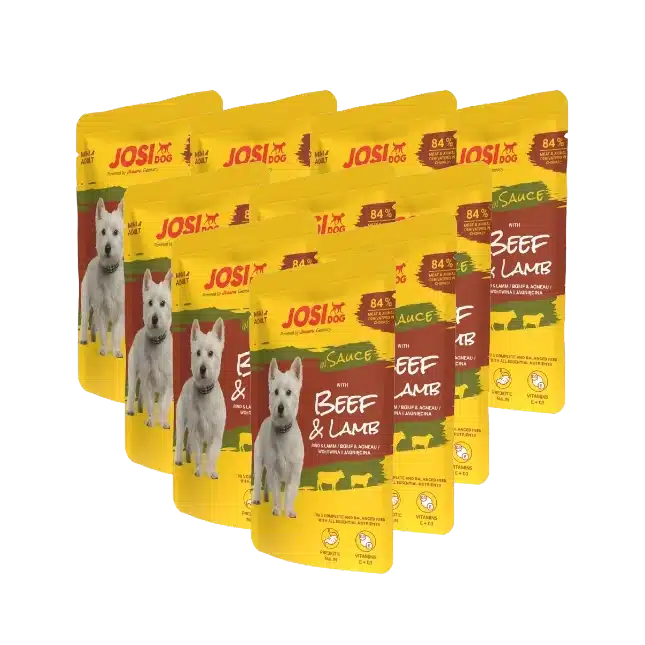 JosiDog Beef & Lamb In Sauce Wet Dog Food, Pack Of 24