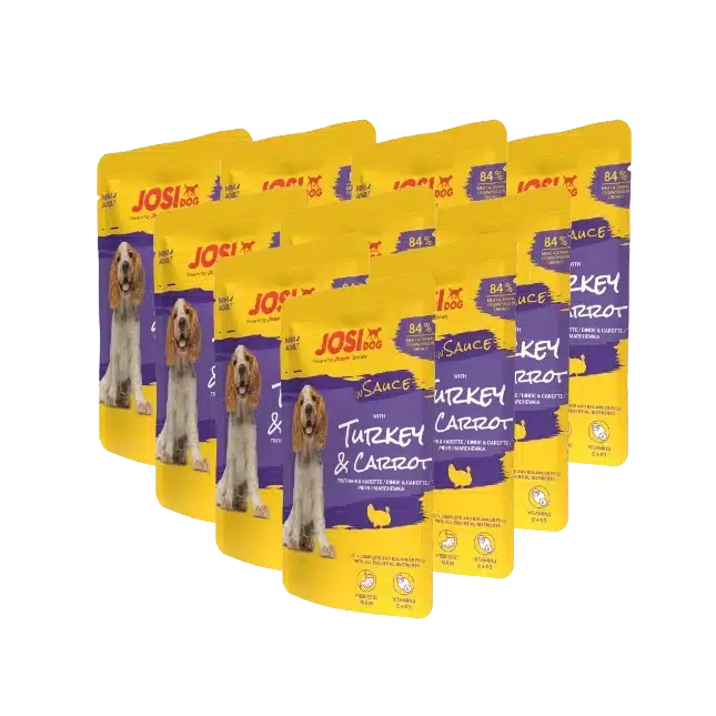 JosiDog Mini Turkey & Carrot In Sauce Wet Dog Food, Pack Of 24
