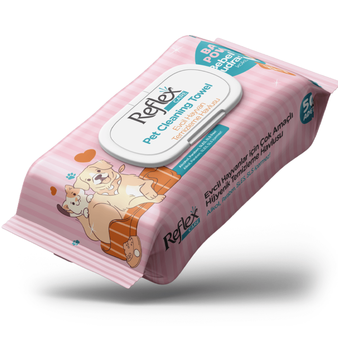 Reflex Care Pet Cleaning Wipes 50 wipes