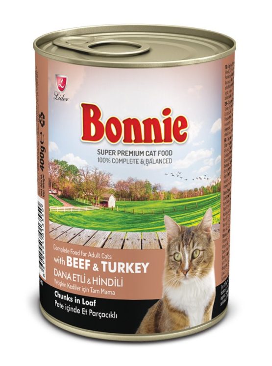 Bonnie Beef & Turkey adult cat food