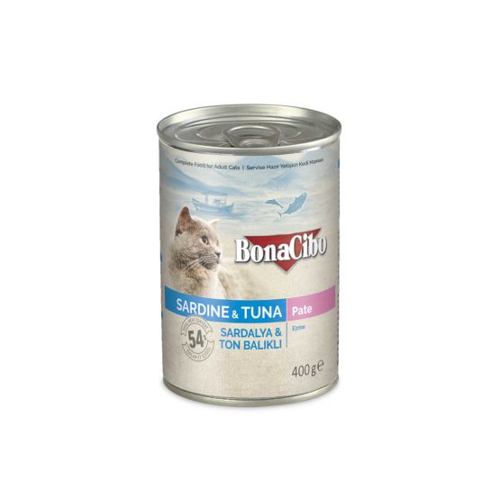 Bonacibo Canned Cat Food - Tuna & Sardine in Pate