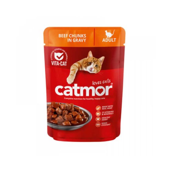 Catmor Adult Beef Chunks in Gravy