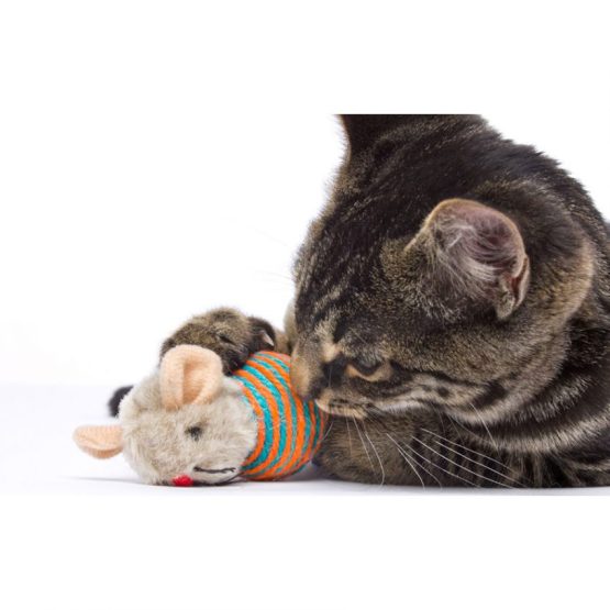 Hartz Just For Cats Roll About Mouse Cat Toy - Being used